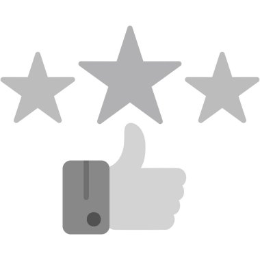 Yıldız simgesi. Web için yıldız vektör simgelerinin basit çizimi