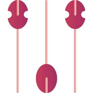 Akupunktur basit simge, vektör illüstrasyonunu iğneler