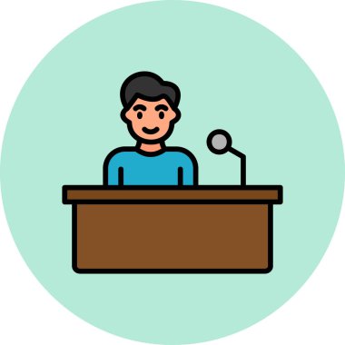 Bilgisayarda çalışan kadın ve erkeğin vektör çizimi