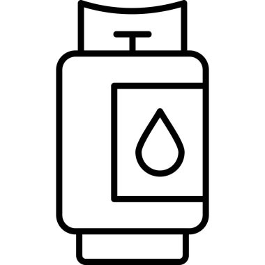 Gaz modern simgesi, vektör illüstrasyonu