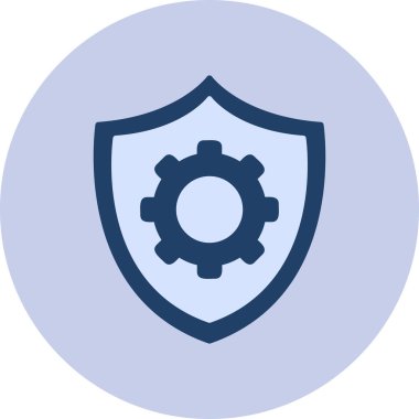 Koruma çizgisi simgesi, vektör illüstrasyonu