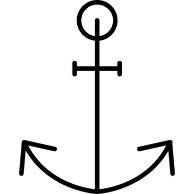 anchor, web icon simple illustration