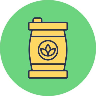 Fıçı modern simge vektör illüstrasyonu