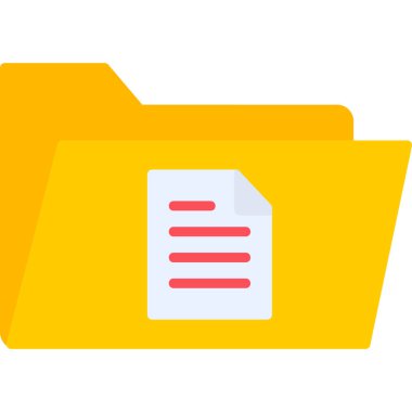 Dosya. Web simgesi basit illüstrasyon 