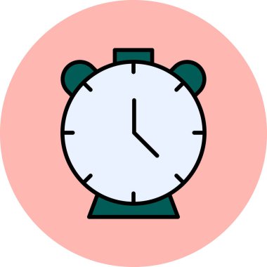 Saat. Web simgesi basit illüstrasyon