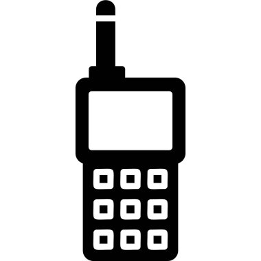 Walkie talkie kutsal kişilerin resmi, vektör çizim