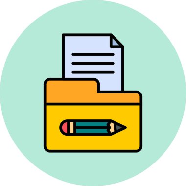 Dosya. Web simgesi basit illüstrasyon 