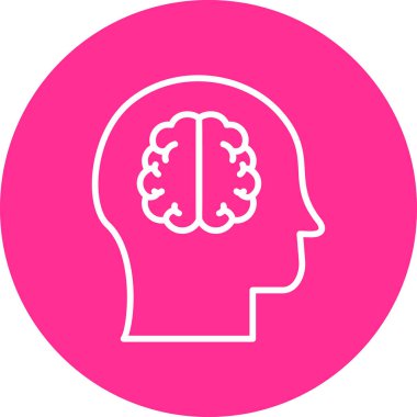 Bir insan kafasının vektör illüstrasyonu