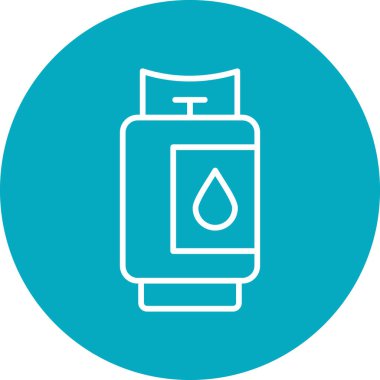 Gaz modern simgesi, vektör illüstrasyonu