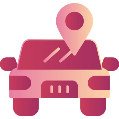 Car Location pin. web icon simple illustration