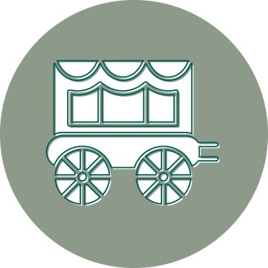 Nakliye modern simgesi, vektör illüstrasyonu