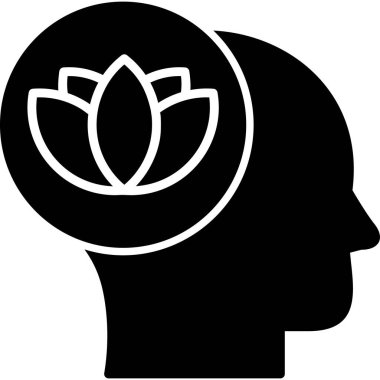 Sakin ol. Web simgesi basit illüstrasyon