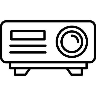 Projector web icon vector illustration