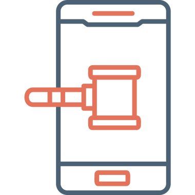 Smartphone Simgesi, vektör illüstrasyonu