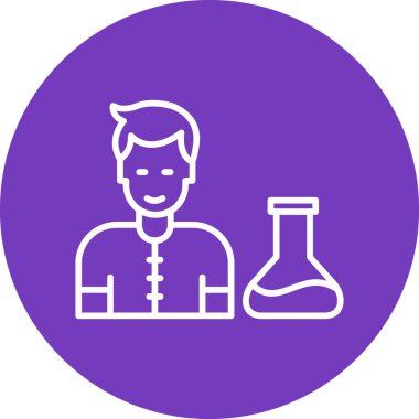 Bir insan simgesinin vektör illüstrasyonu