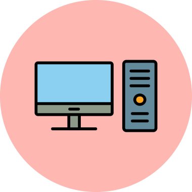 bilgisayar simgesi vektör illüstrasyonu