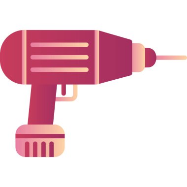 drilling machine, web icon simple illustration
