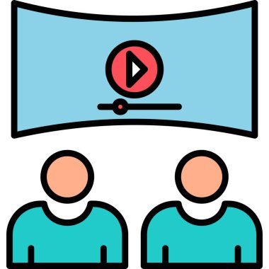 Video konferansı. Basit resimleme