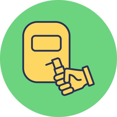 Kaynak simgesinin vektör illüstrasyonu