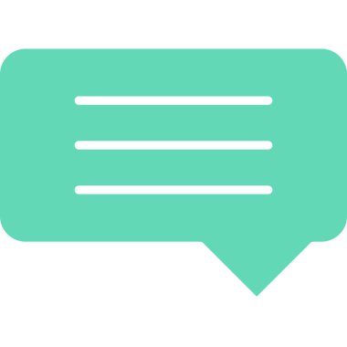 Konuş. Web simgesi basit illüstrasyon