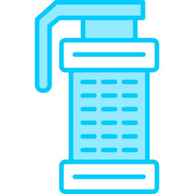  Sis bombası. Web simgesi vektör illüstrasyonu