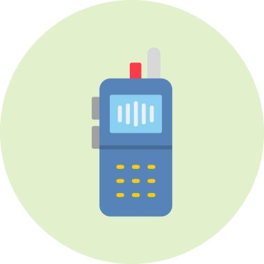 walkie talkie flat icon, simple illustration
