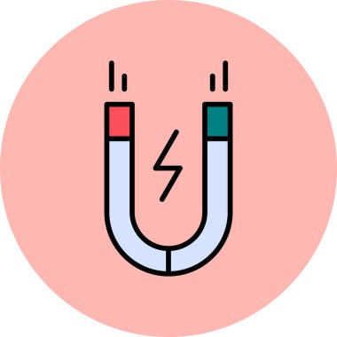 mıknatıs simgesi vektör çizimi