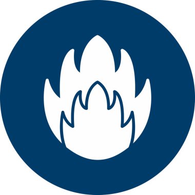 Basit alev logosu, Ateş vektörü illüstrasyonu