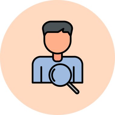 Arama simgesi vektör illüstrasyonu