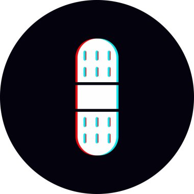 Bandaj. Web simgesi basit illüstrasyon