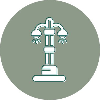 Sokak ışığı modern simgesi, vektör illüstrasyonu