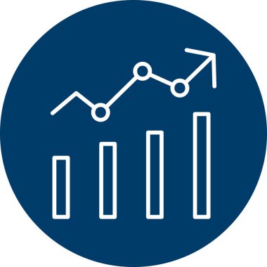 Grafik Analitiği. Web simgesi basit illüstrasyon