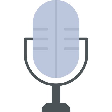 mikrofon simgesi vektör illüstrasyonu