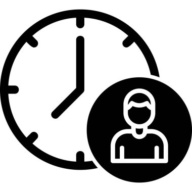 Time Manager icon modern vector illustration