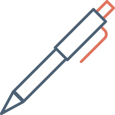 Kalem simgesi. Web için boya fosforlu kalem vektör simgelerinin basit çizimi