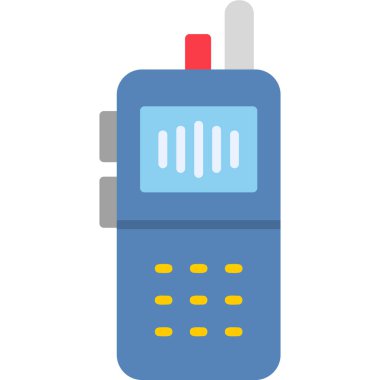 walkie talkie flat icon, simple illustration