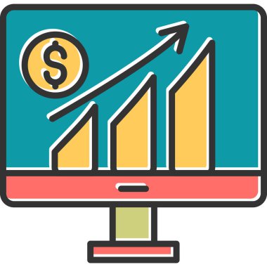 Büyüme simgesi, modern tasarım illüstrasyonu