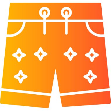 Şort. Web simgesi basit illüstrasyon  