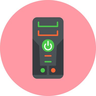 CPU icon, vector illustration simple design