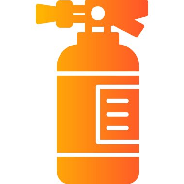 yangın söndürücü modern ikon vektör çizimi