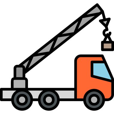 vinç simgesi vektör illüstrasyonu