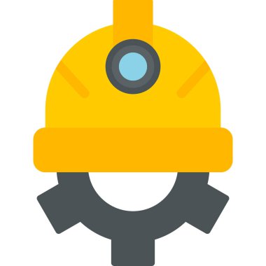 Miğfer. Web simgesi basit illüstrasyon 