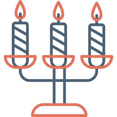 Mum simgesi vektör illüstrasyonu