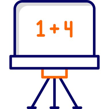 Tebeşir tahtası modern ikon vektör illüstrasyonu