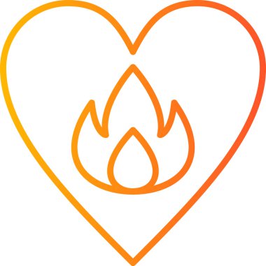 Passionate modern vector icon illustration