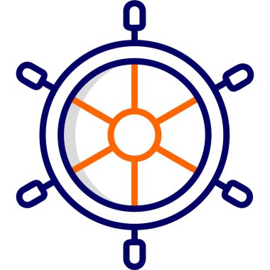 rudder, web icon simple illustration