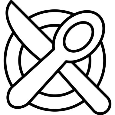 Menünün illüstrasyon vektör simgesi 