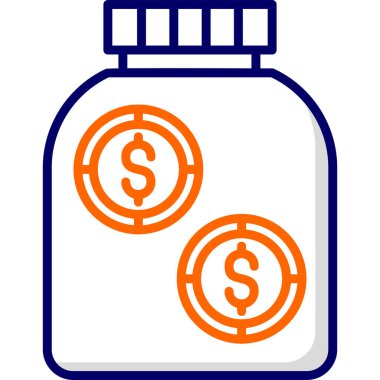 para işareti vektörü düz simge minimumu çizgi pictogram