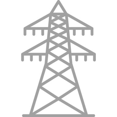 elektrik güç kulesi ikon vektör illüstrasyon tasarımı