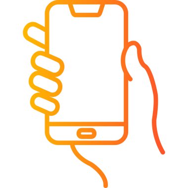 Telefon simgesinin vektör illüstrasyonu